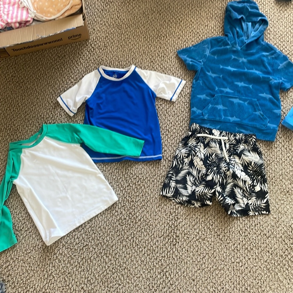 3T boys pajamas and swim lot bundle